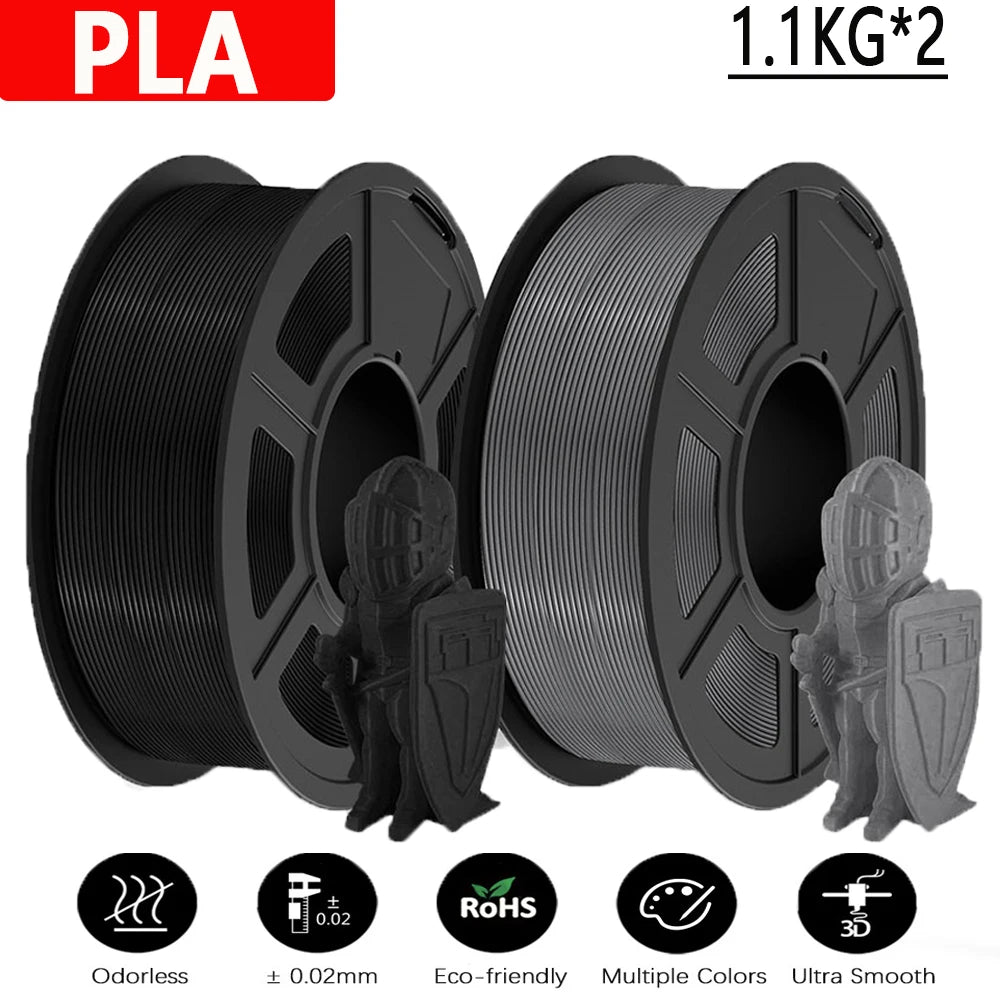 JAYO 3D Printer PLA/PETG/PLA+ /PLA META /SILK/ASB/TPU  Filament 1.75mm 2Roll 1.1KG/0.65KG 3D Printer Filament for 3D Printer