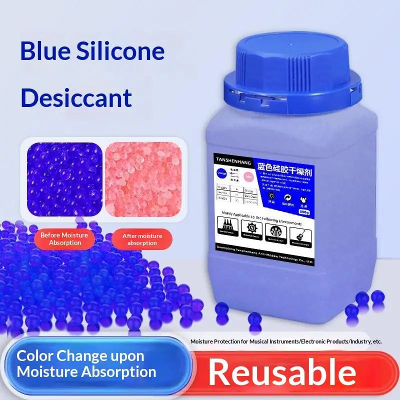3D Printer Filament Silica Gel Desiccant Reusable Color Changing 400g Easy to Regenerate for Daily 3D Printing Use