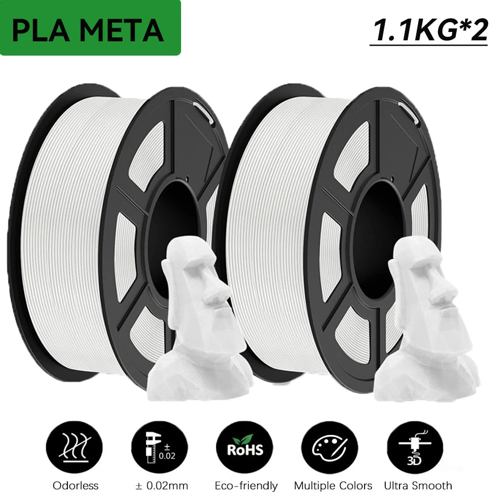 JAYO 3D Printer PLA/PETG/PLA PLUS /PLA META /SILK/ASB Filament  1.75mm 2Roll 1.1KG/0.65KG 3D Printer Filament for 3D Printer