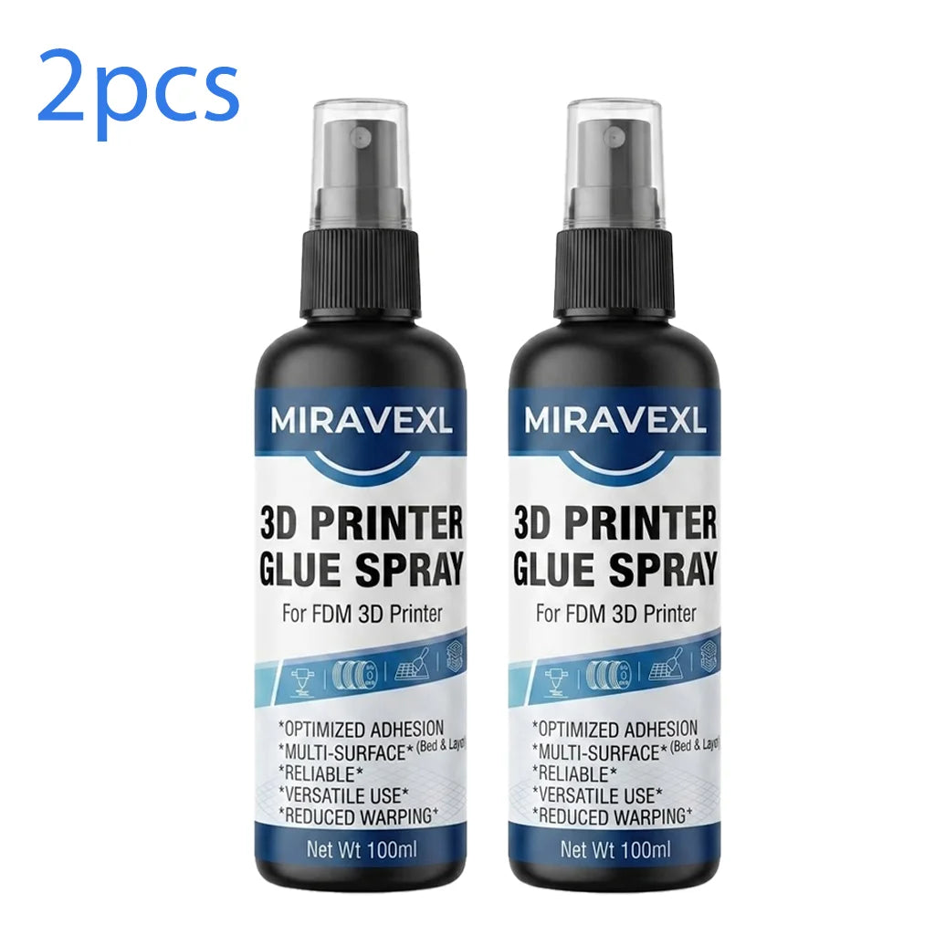 3D Printer Anti-Warp Spray, High Adhesion Model Fixing Spray, Easy Peeling No Residue, Suitable For PLA ABS Resin Printing