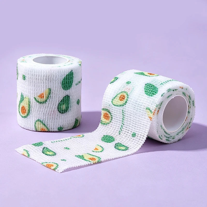 5/10pcs Athletic Wrap Tape Self Adhesive Elastic Bandage Elastoplast Sports Protector Knee Finger Shoulder Tattoo Accessories