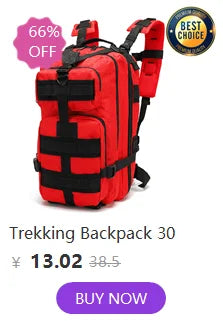 New Camping Hiking Backpack Tactical Molle 900D Men&Women School Bag Outdoor Gym Ruckdack Shoulder Pack with Dual Cup Holder