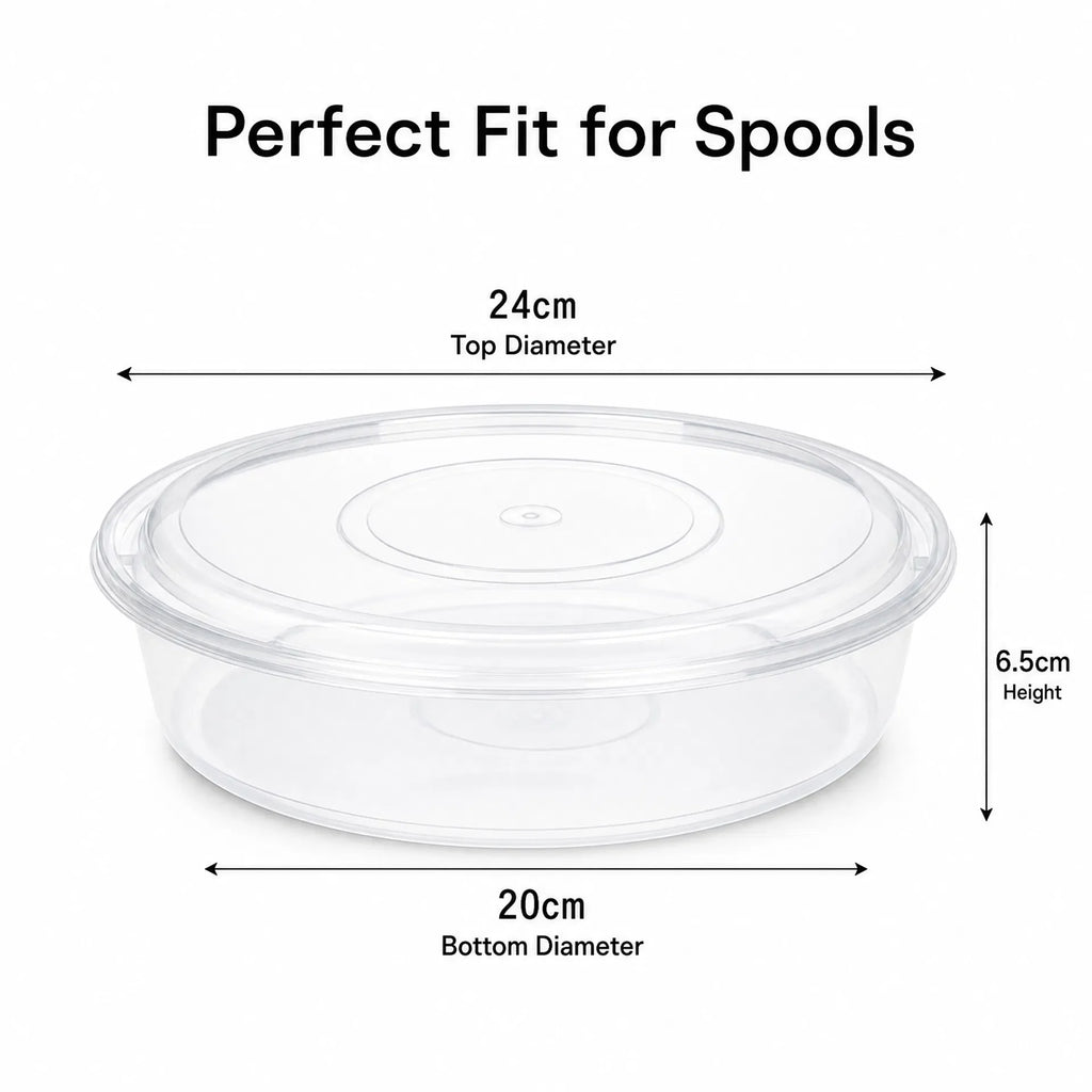 3D Filament Storage Box 10 Pack Transparent Stackable Dust Proof Moisture Proof Cases for 3D Printing Hobby Storage