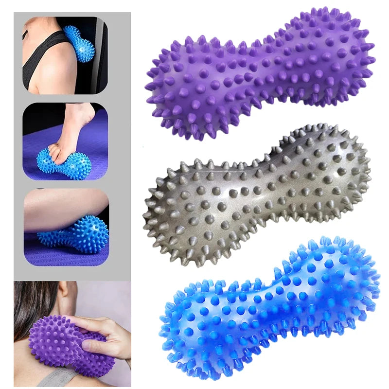 Foot Massage Roller Peanut Spiky Ball Myofascial Balls Massager For Neck Back Foot Massage