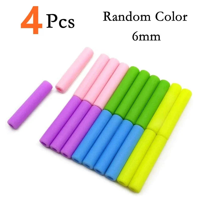 Reusable Metal Straw 304 Stainless Steel Drinking Straws Set with Cleaning Brushes Straight Bent Boba Straw Bar Party Accessory