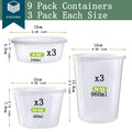 Deli Containers with Lids Food Storage Containers with Lids Freezer Safe, Soup Containers for Restaurant BPA Free Microwave Safe