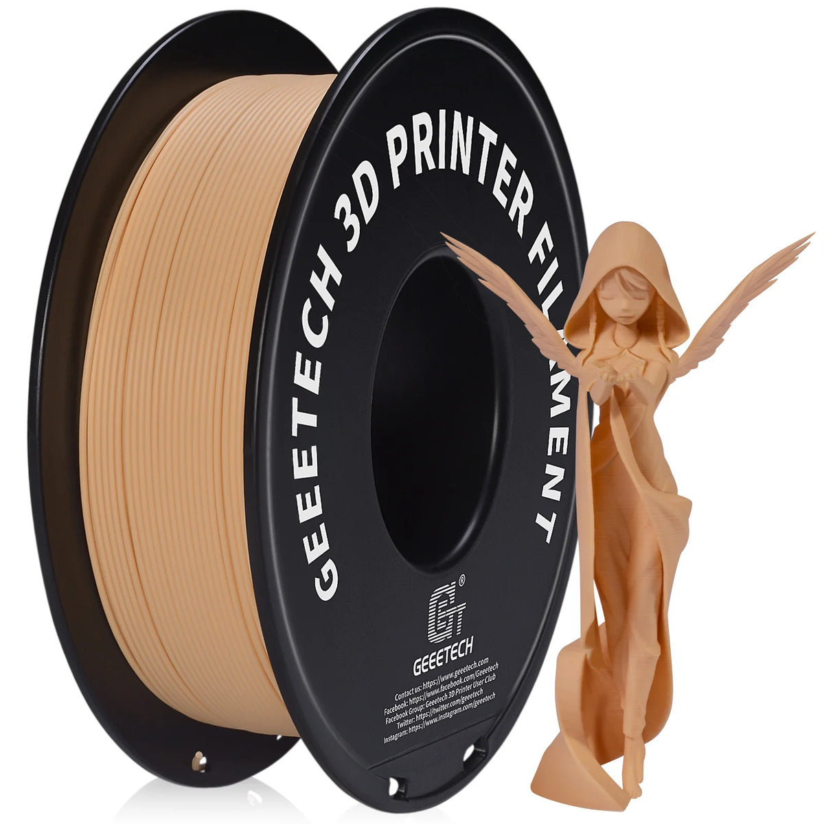 Geeetech 3d printer Filament Matte PLA Plastic 1kg 1.75mm,Tangle-Free, 3d printing consumables, vacuum packaging,fast shipping