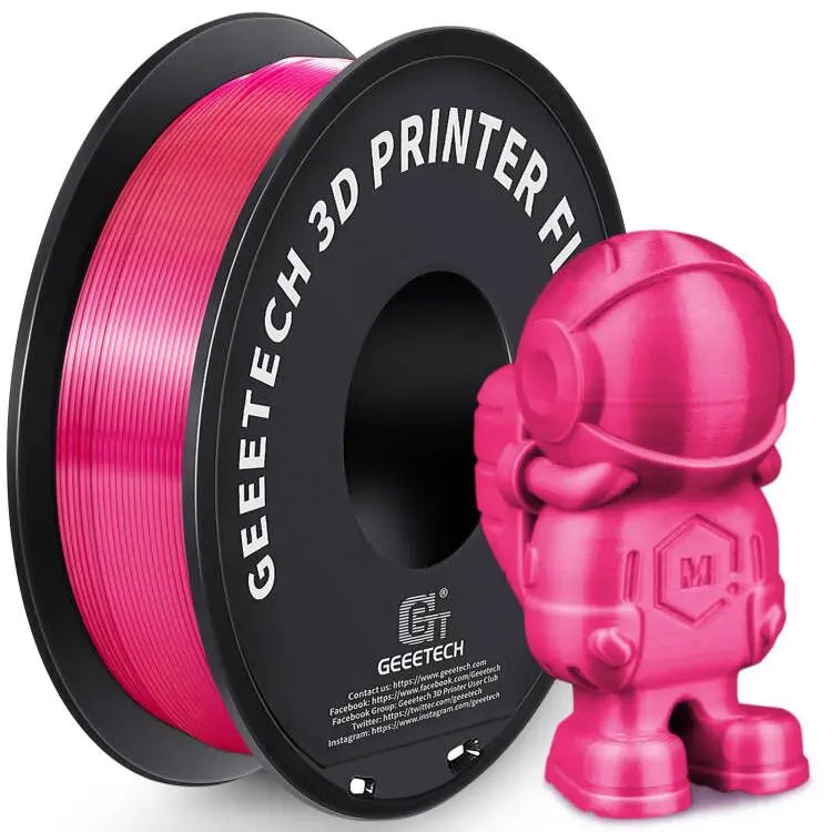 Geeetech 3D Printer Filament Pure PLA PETG Plastic 1.75mm, 1KG (2.2LBS), Tangle-Free, 3D Printing Materials, Vacuum Packaging