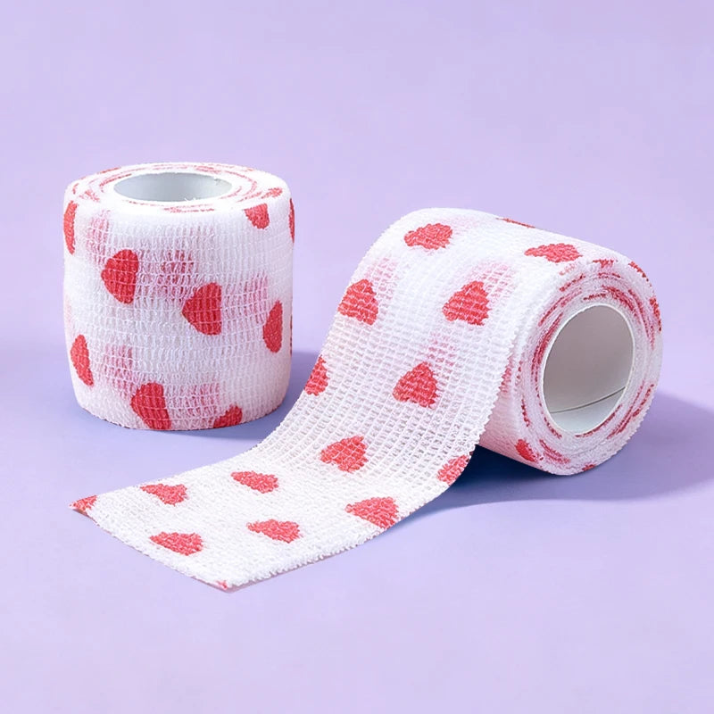 5/10pcs Athletic Wrap Tape Self Adhesive Elastic Bandage Elastoplast Sports Protector Knee Finger Shoulder Tattoo Accessories