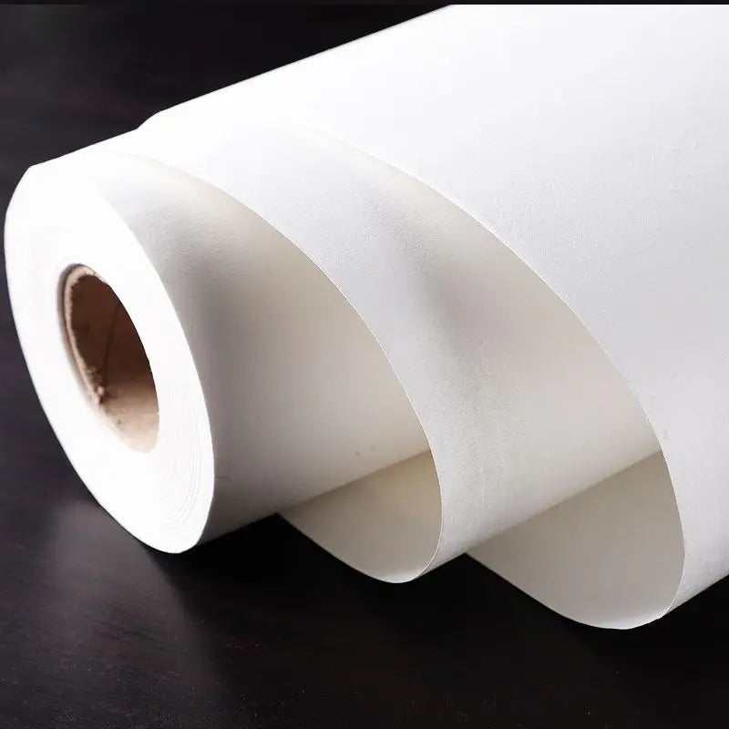 Long Rolling Thicken Rice Paper Raw Half-ripe Xuan paper Calligraphy Chinese Painting Creation Practice Papier White Rijstpapier