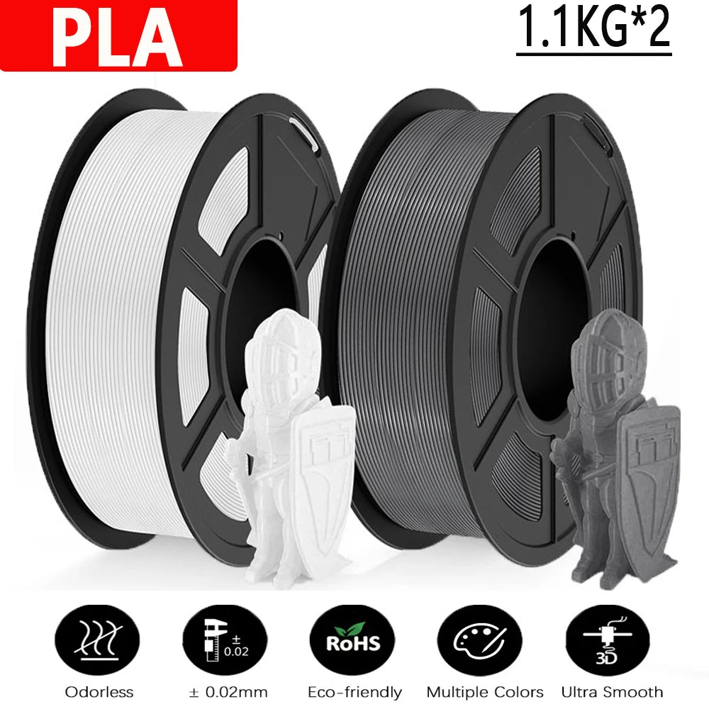 JAYO 3D Printer PLA/PETG/PLA PLUS /PLA META /SILK/ASB Filament  1.75mm 2Roll 1.1KG/0.65KG 3D Printer Filament for 3D Printer