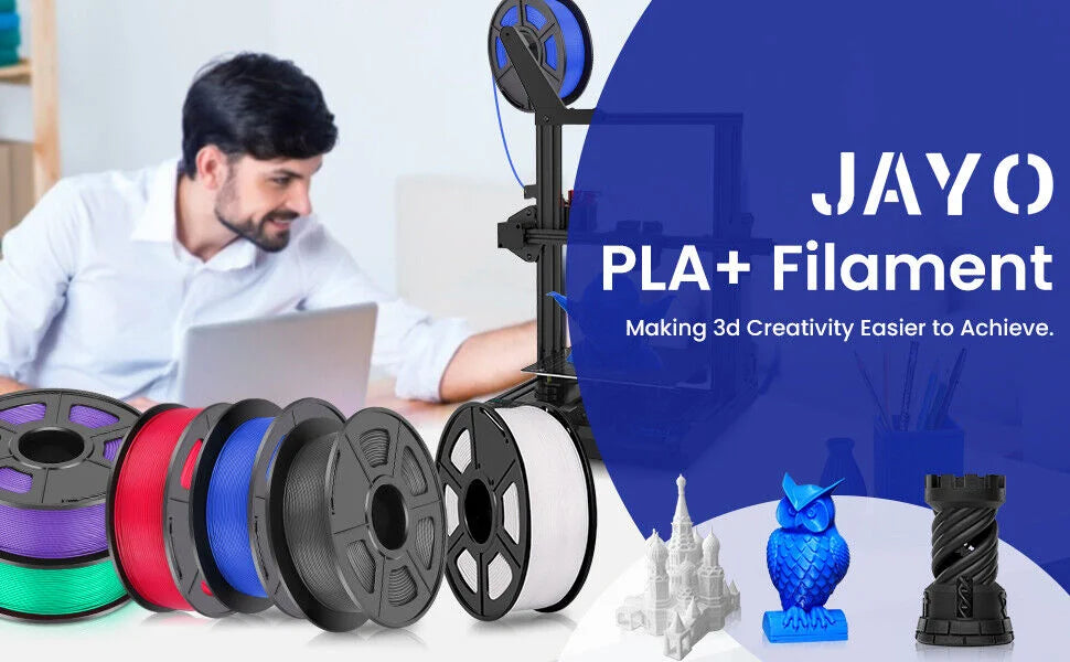 JAYO 3D Printer PLA/PETG/PLA+ /PLA META /SILK/ASB/TPU  Filament 1.75mm 2Roll 1.1KG/0.65KG 3D Printer Filament for 3D Printer