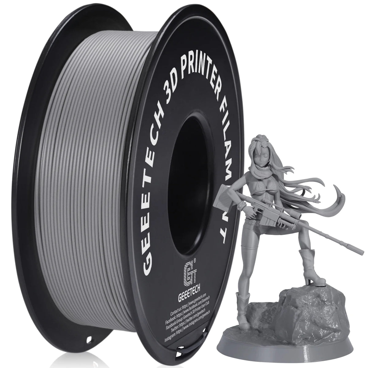 Geeetech 3d printer Filament Matte PLA Plastic 1kg 1.75mm,Tangle-Free, 3d printing consumables, vacuum packaging,fast shipping