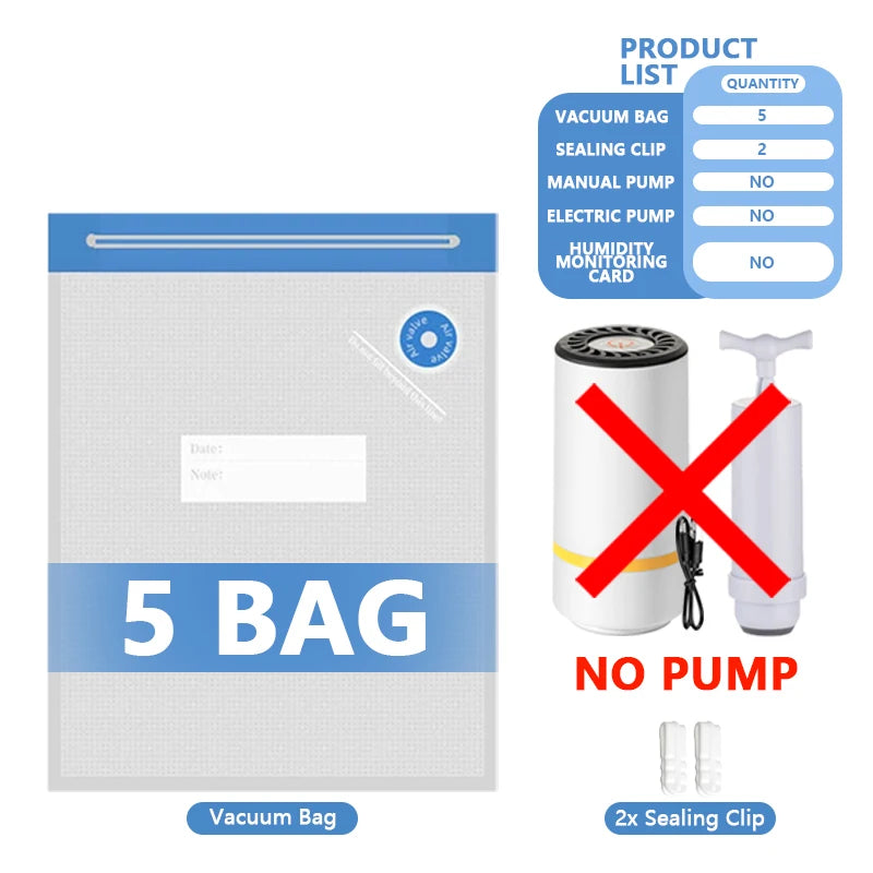 3D Printer Filament Vacuum Bag with USB Rechargeable Electric Air Pump, Vacuum Sealing for PLA ABS PETG Filament Storage
