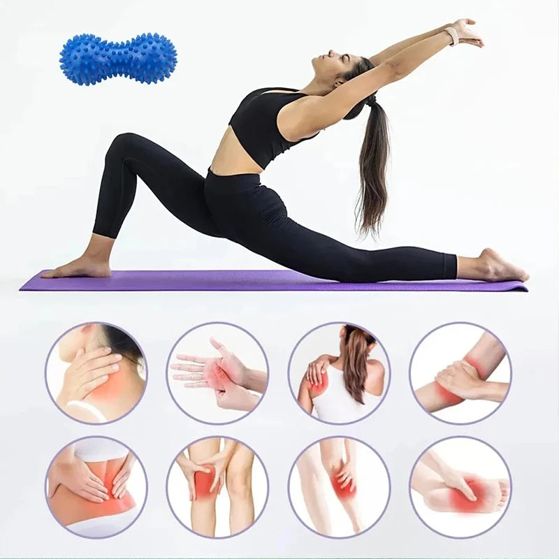 Foot Massage Roller Peanut Spiky Ball Myofascial Balls Massager For Neck Back Foot Massage