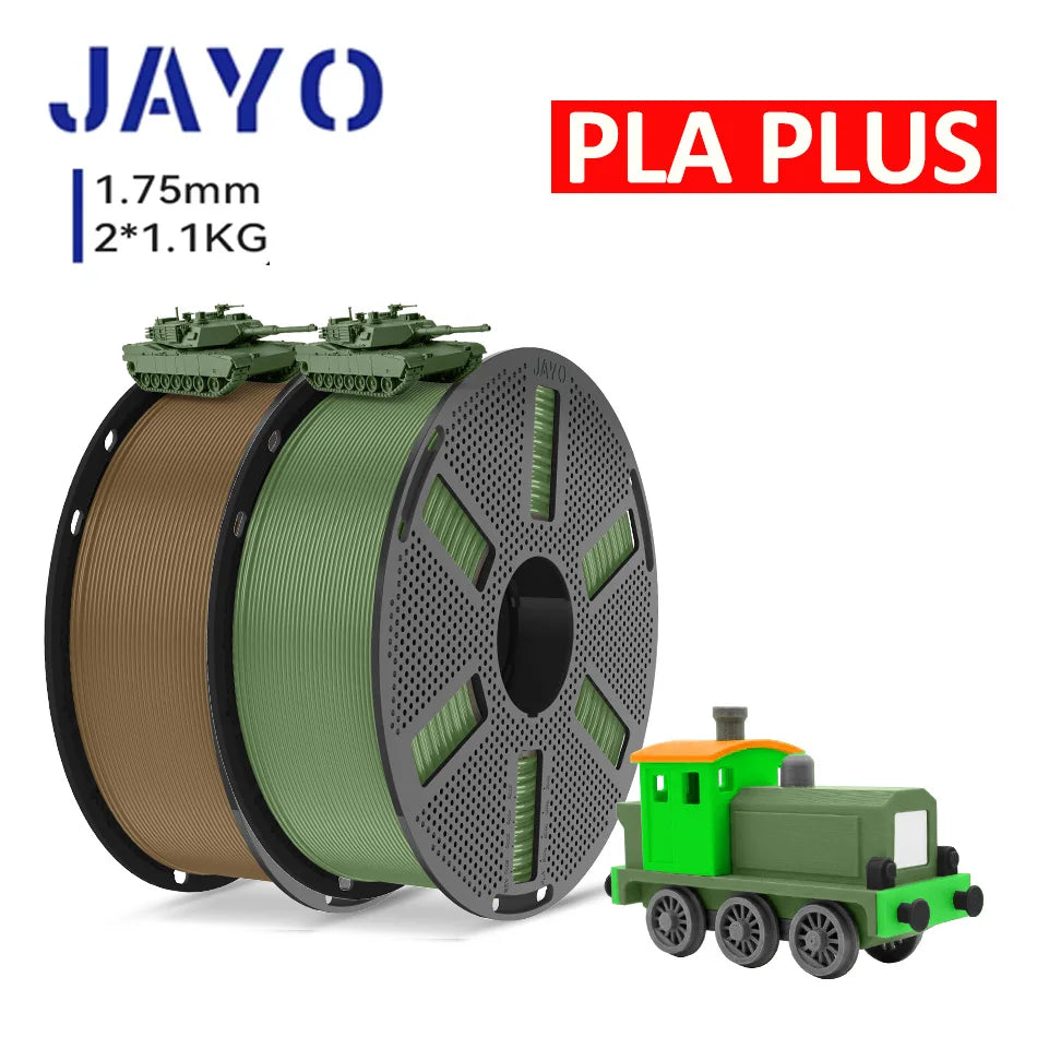 JAYO 3D Printer PLA/PETG/PLA PLUS /PLA META /SILK/ASB Filament  1.75mm 2Roll 1.1KG/0.65KG 3D Printer Filament for 3D Printer