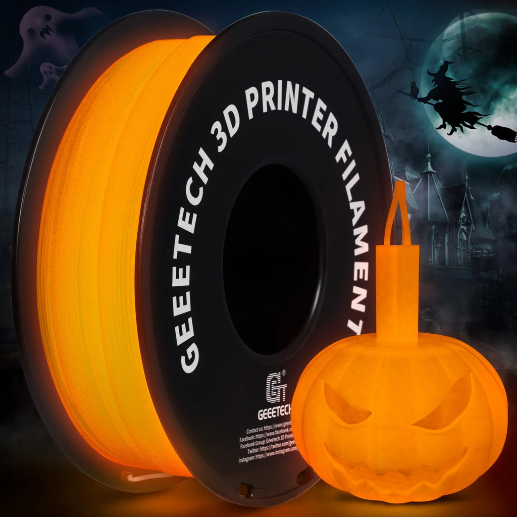 GEEETECH Glow PLA 1.75mm 1kg Glow in Dark for 3D Printing Night Light Luminous 8 Colors 3D Printer Material, Oversea Warehouse