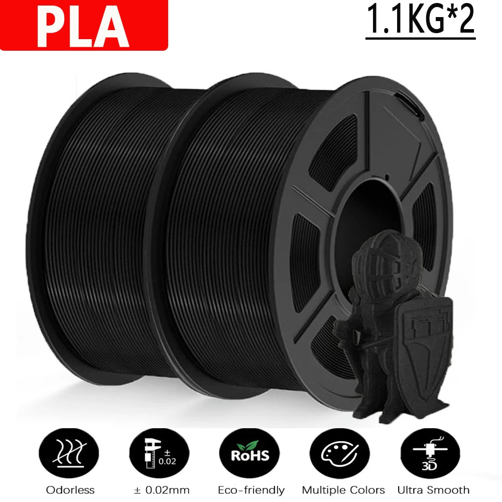 JAYO 3D Printer PLA/PETG/PLA+ /PLA META /SILK/ASB/TPU  Filament 1.75mm 2Roll 1.1KG/0.65KG 3D Printer Filament for 3D Printer