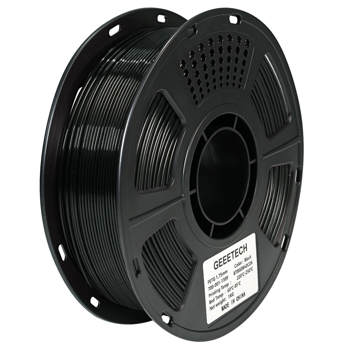 GEEETECH 1kg 1.75mm 1KG(2.2LBS) Pure PETG, 3D Printer Filament, Vacuum Packaging, Tangle-Free, 3D Printing Materials