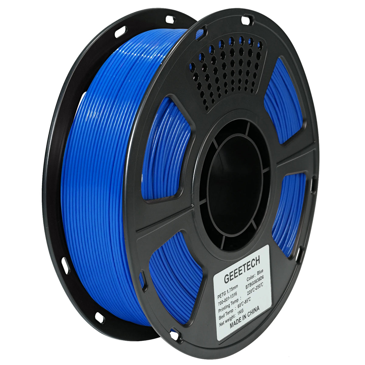 GEEETECH 1kg 1.75mm 1KG(2.2LBS) Pure PETG, 3D Printer Filament, Vacuum Packaging, Tangle-Free, 3D Printing Materials