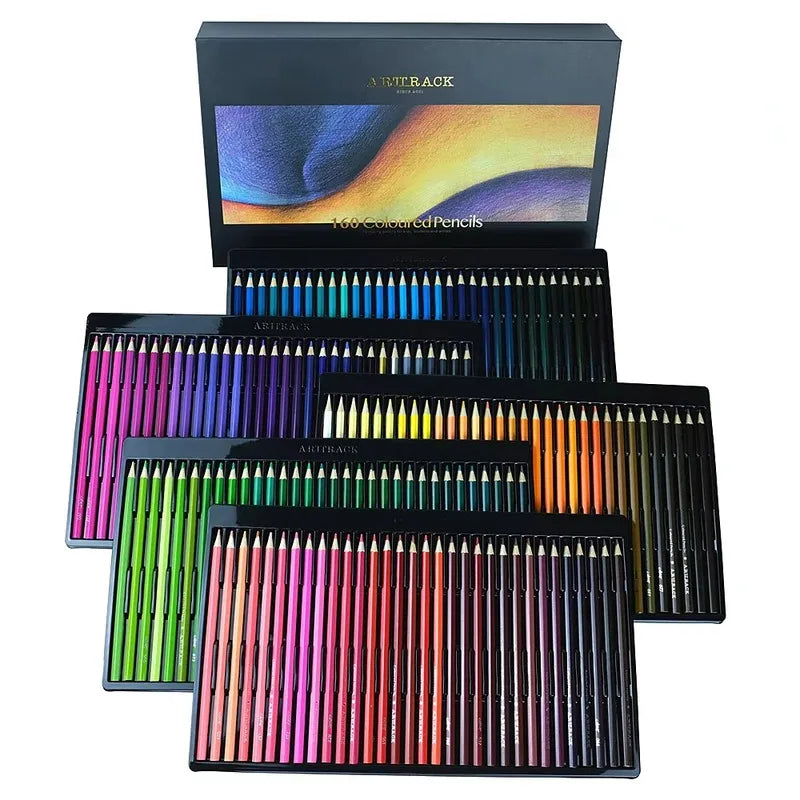 Oily Colored Pencils Set (12 Colors) - Hexagon Wooden Handle, Perfect for Painting, Sketching, Art Design & Student Use