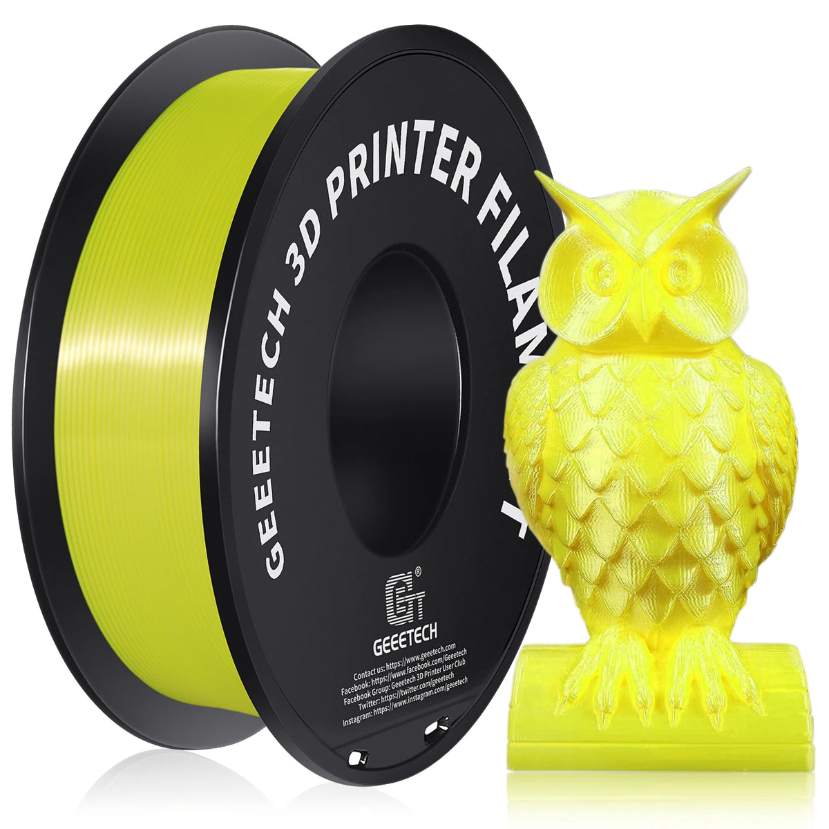 GEEETECH Silk PLA 3d Filament Wire 1kg 1.75mm Spool Wire 3D Printer Material 3D Print Refills, Fast Delivery Vacuum Package