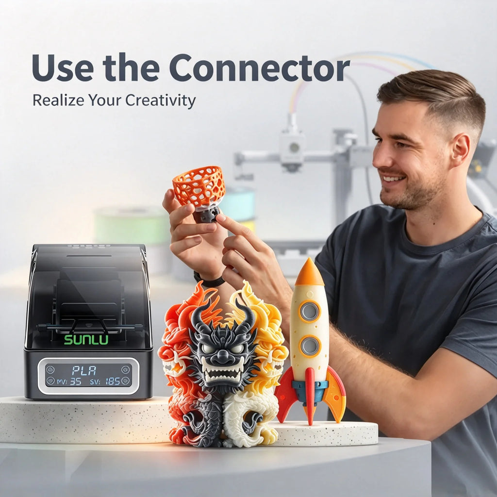 for SUNLU Filament Connector FC01, Fusion Splicer, Weldable to 1.75mm PLA, ABS, PETG, PCL, PA and PC Filament 3D Printer Parts