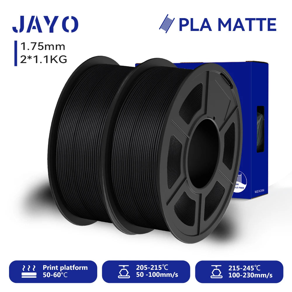 JAYO 3D Printer PLA/PETG/PLA PLUS /PLA META /SILK/ASB Filament  1.75mm 2Roll 1.1KG/0.65KG 3D Printer Filament for 3D Printer