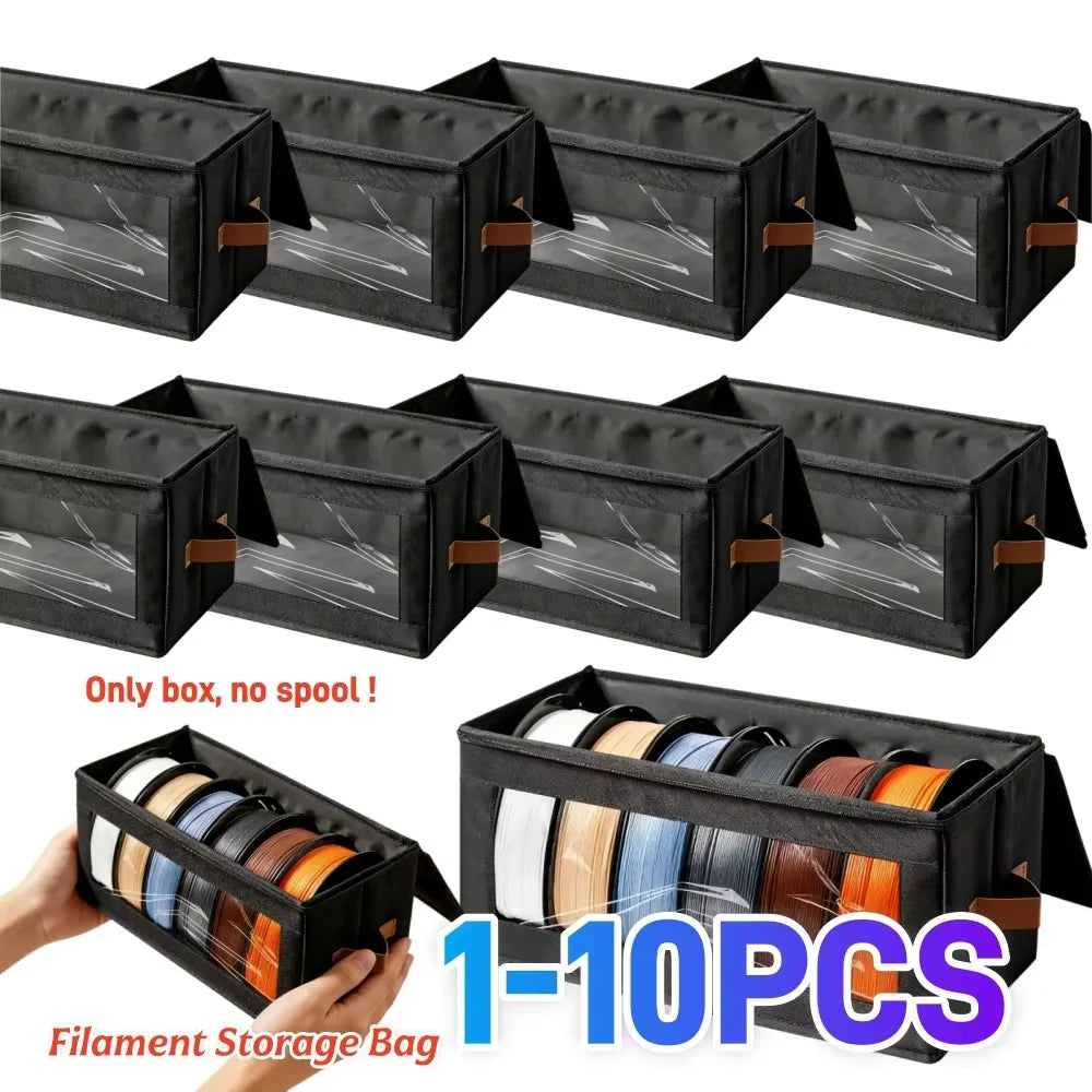 3D Filament Dryer with Desiccants Filament Rack and Organizer Box 4 Spools 1KG for 3D Printing Enthusiasts Home Studio Workshop