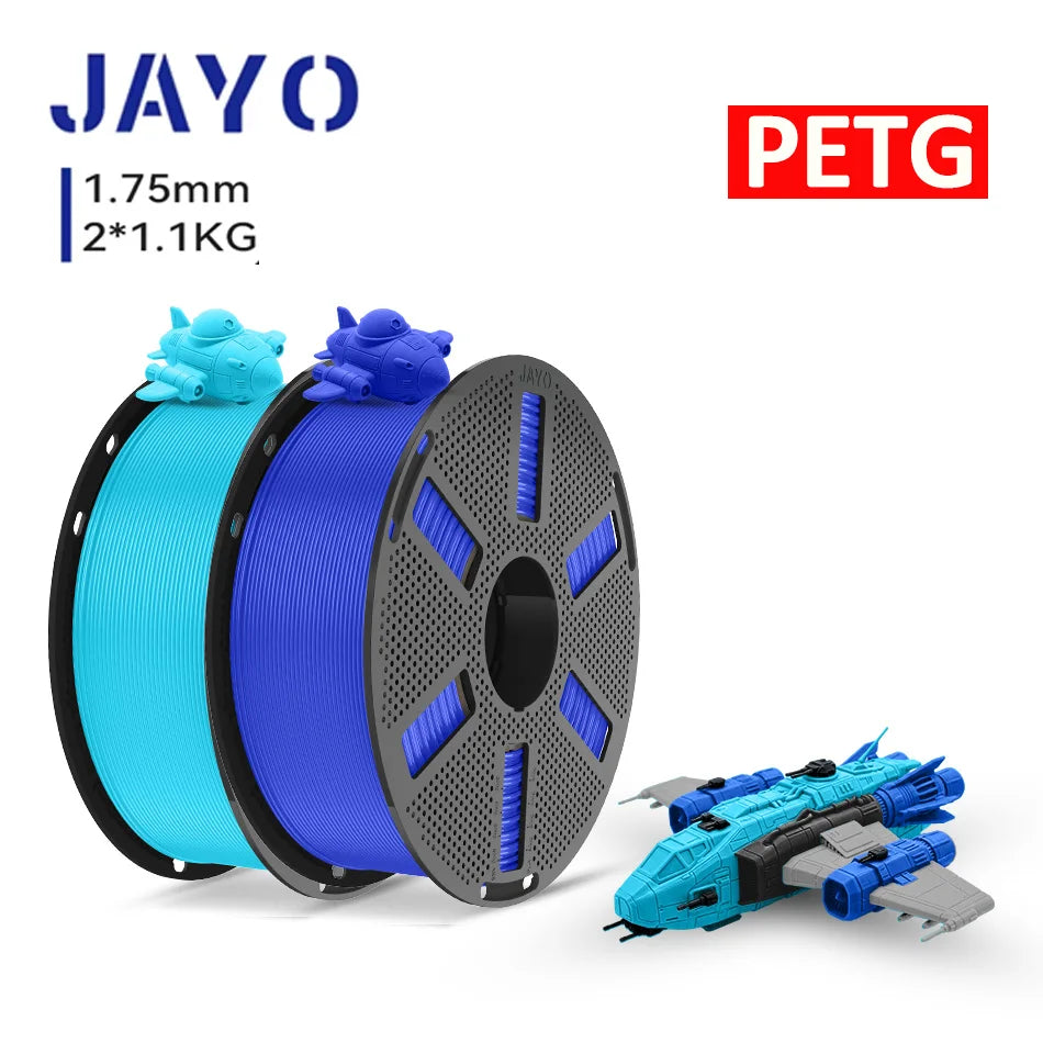 JAYO 3D Printer PLA/PETG/PLA PLUS /PLA META /SILK/ASB Filament  1.75mm 2Roll 1.1KG/0.65KG 3D Printer Filament for 3D Printer