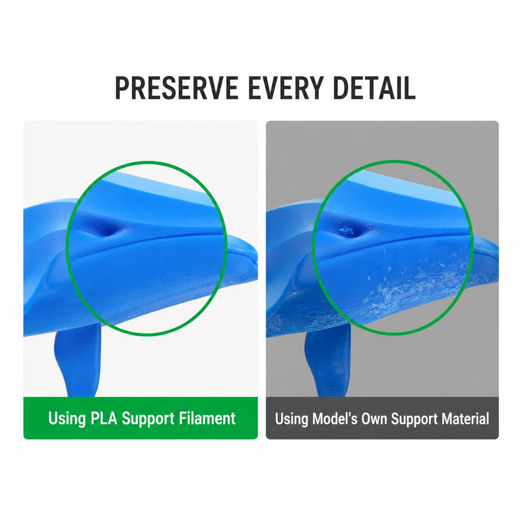 Bambu Lab Original PLA/PETG/ABS/PVA Supports Dedicated 3D Printer Filament 500g RFID Identification Printing Consumables