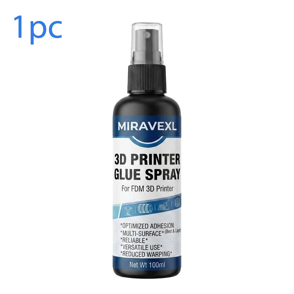 3D Printer Anti-Warp Spray, High Adhesion Model Fixing Spray, Easy Peeling No Residue, Suitable For PLA ABS Resin Printing