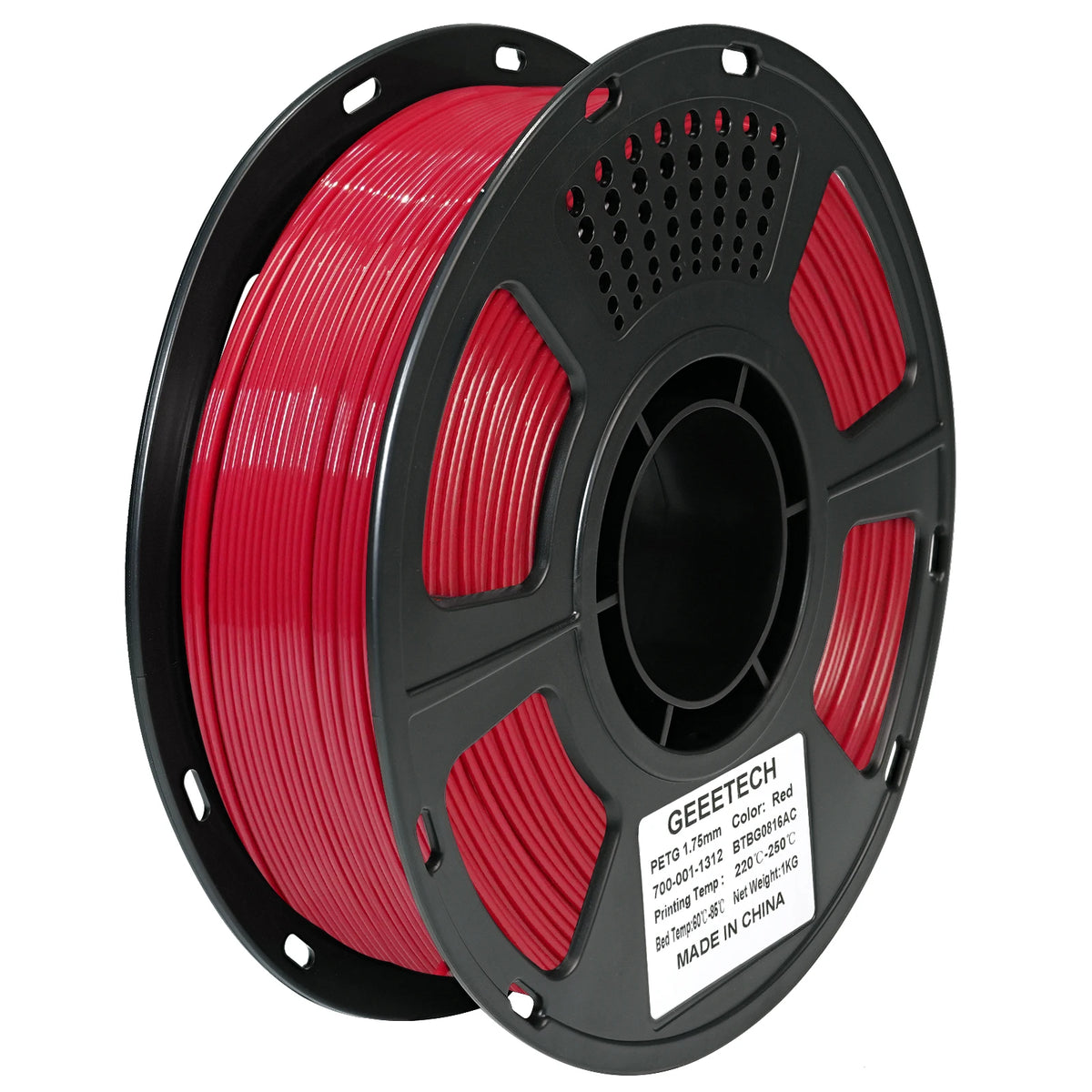 GEEETECH 1kg 1.75mm 1KG(2.2LBS) Pure PETG, 3D Printer Filament, Vacuum Packaging, Tangle-Free, 3D Printing Materials