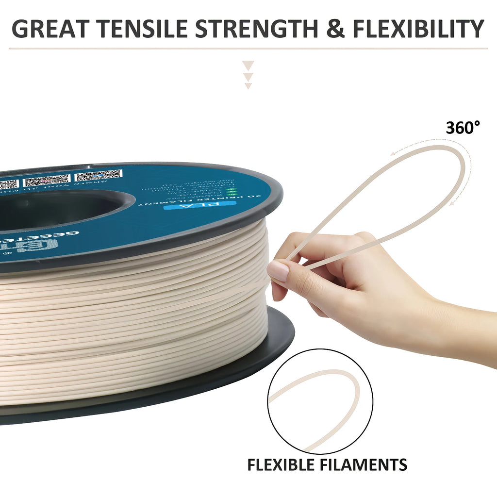 Geeetech Wood PLA 1kg 1.75mm Filament 3D Print Wire Vacuum Packaging Local Warehouses Colorful Plastic for FDM 3D Printer