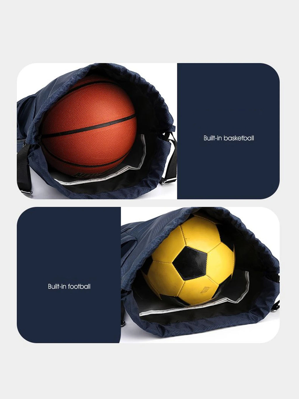 basketball bag, swimming bag, dry wet separation women's storage bag, sports backpack, training and fitness drawstring backpack