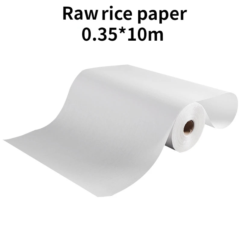 Long Rolling Thicken Rice Paper Raw Half-ripe Xuan paper Calligraphy Chinese Painting Creation Practice Papier White Rijstpapier