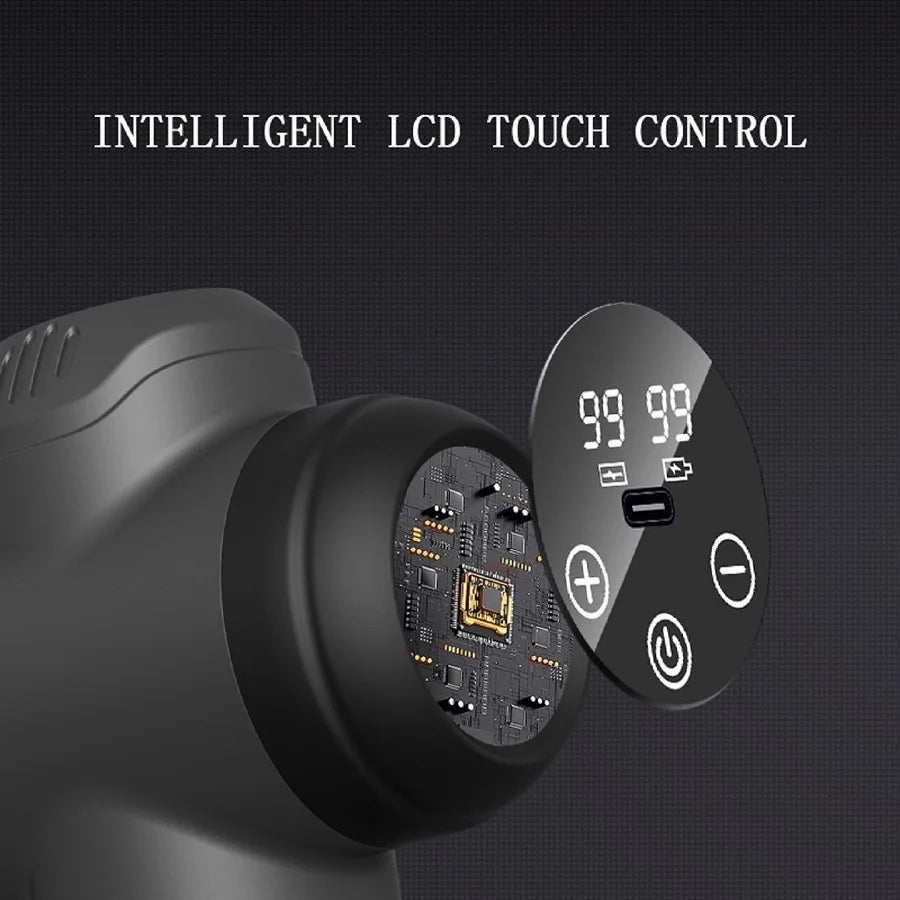 99 Level Massage Gun Fascia Deep Muscle Relax Body Neck Massager Electric Fitness Equipment Noise Reduction Male Female