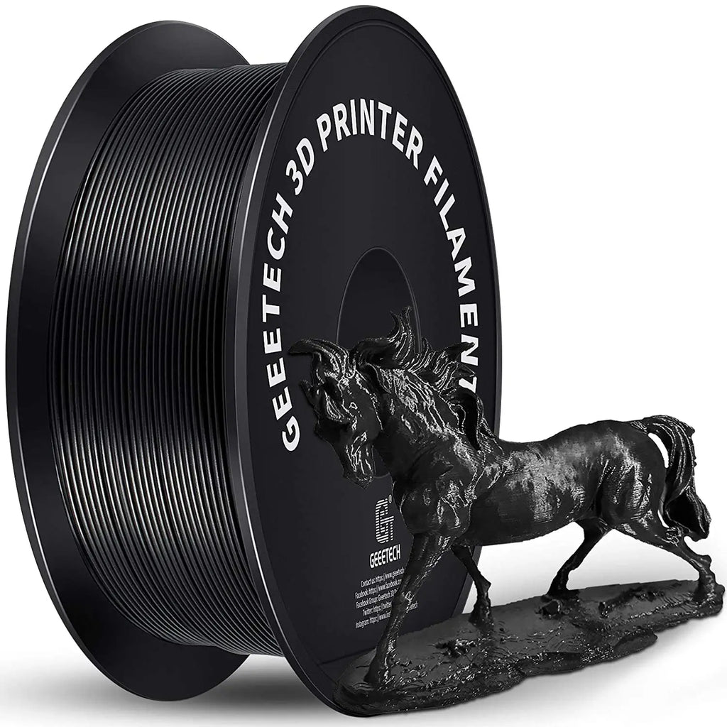 Geeetech 3D Printer Filament Pure PLA PETG Plastic 1.75mm, 1KG (2.2LBS), Tangle-Free, 3D Printing Materials, Vacuum Packaging