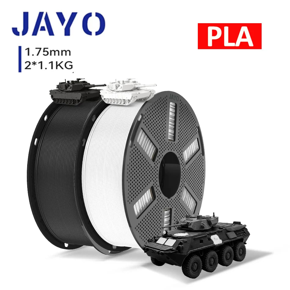 JAYO 3D Printer PLA/PETG/PLA+ /PLA META /SILK/ASB/TPU  Filament 1.75mm 2Roll 1.1KG/0.65KG 3D Printer Filament for 3D Printer