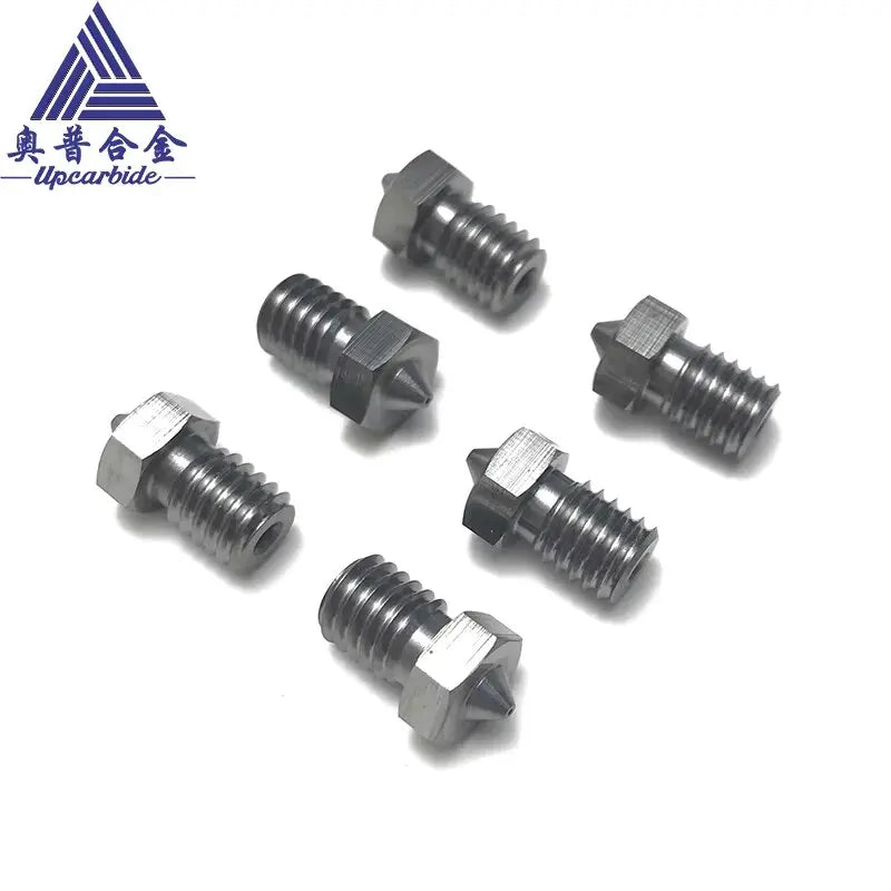 3D V6 Nozzle Solid Carbide 92.5hra Nozzle 3d Printer 0.4/0.5/0.6mm Nozzles for 3D Printer
