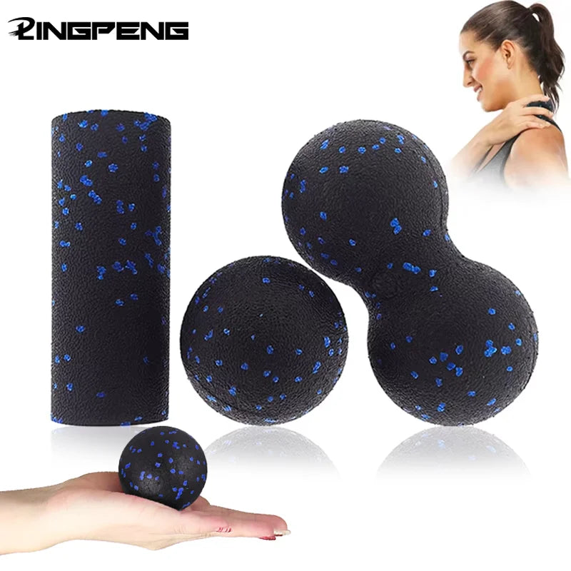 Yoga Peanut Balls Body Massage Fascia Ball Suit Foam Block High Density Muscle Relaxation Lacrosse Exercise Fitness Relieve Pain