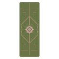 Lezyan Newest Non-slip PU Natural Rubber Yoga Mat Thick Sweat Absorption Grip Exercise Shock Absorption Workout Fitness Gym