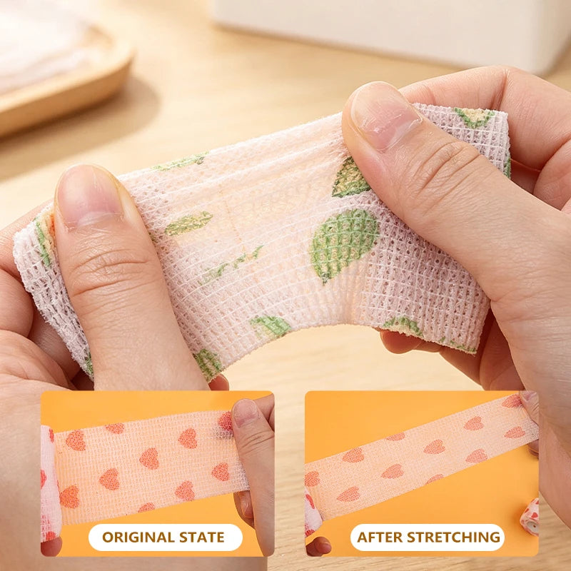 5/10pcs Athletic Wrap Tape Self Adhesive Elastic Bandage Elastoplast Sports Protector Knee Finger Shoulder Tattoo Accessories