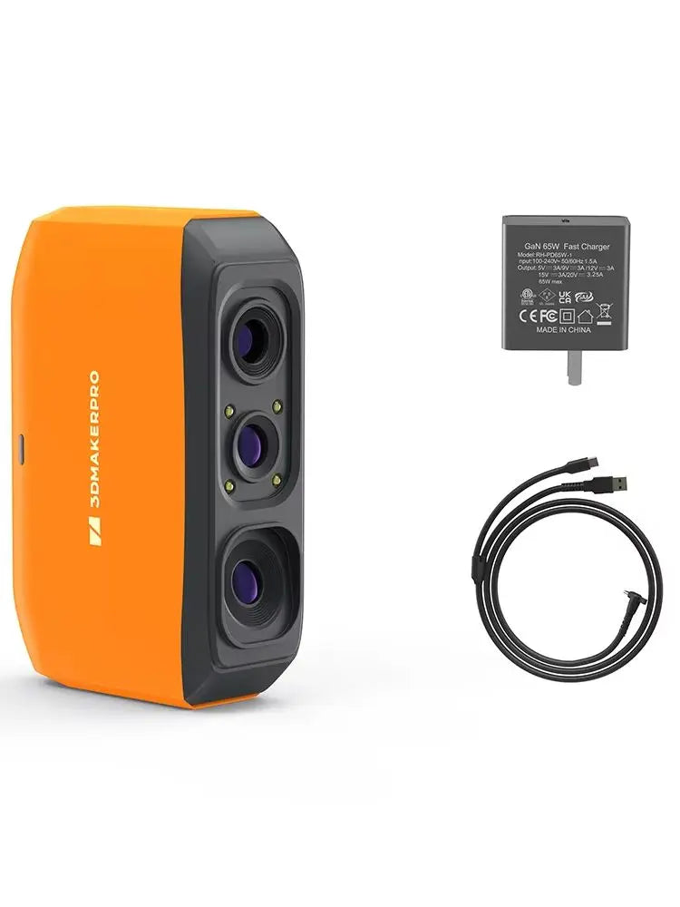3DMakerpro 3D Scanner Fox,Medium-Format 3D Scanners for Printing,NIR Light Source, Up to 0.05mm Accuracy, Mono Texture Scanning