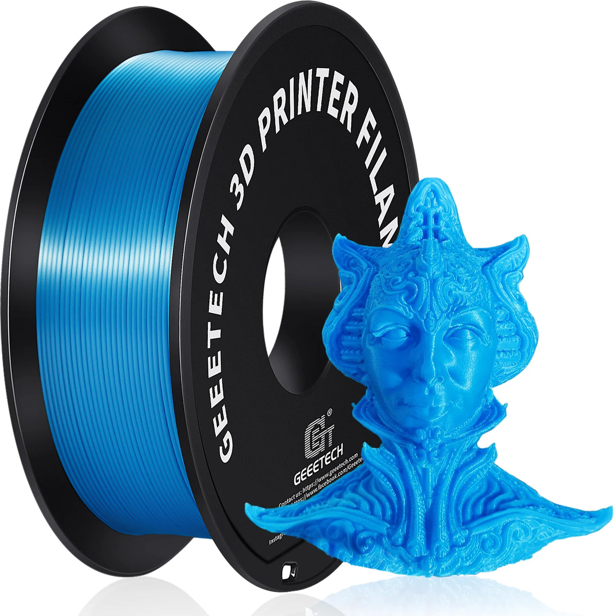 GEEETECH 3D Printing Materials Filament PLA For FDM 3D Printer Pure pla 1 kg (2.2lbs) Vacuum Packaging 1.75mm +-0.03mm