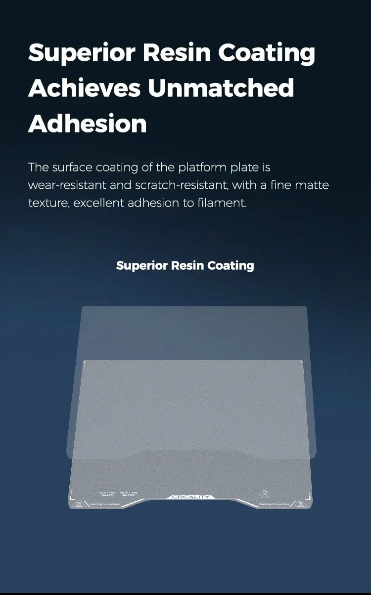 Creality Hi Build Plate Low Temperature Cold Printing  High Adhesion Double-Sided Printing Plate for 3D Printer Parts 280*265mm