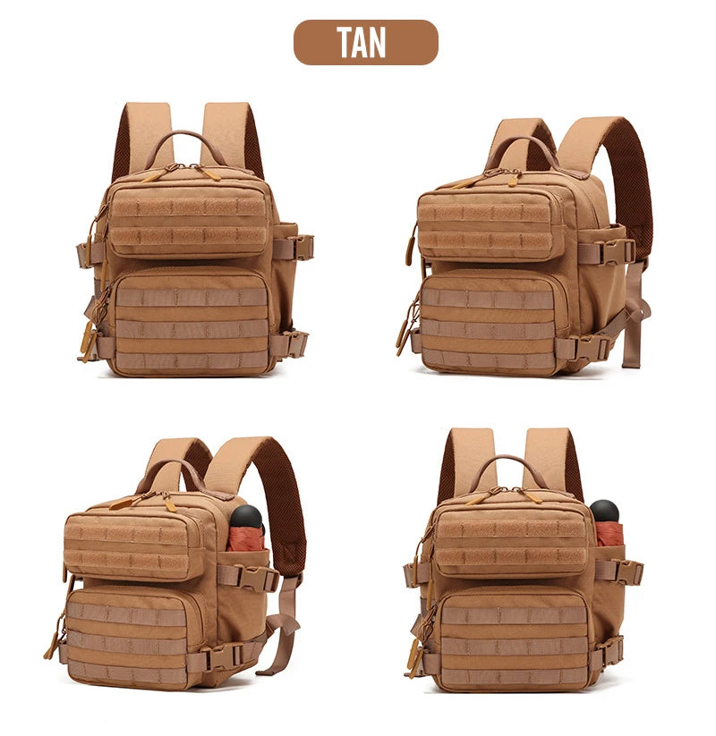 New Camping Hiking Backpack Tactical Molle 900D Men&Women School Bag Outdoor Gym Ruckdack Shoulder Pack with Dual Cup Holder