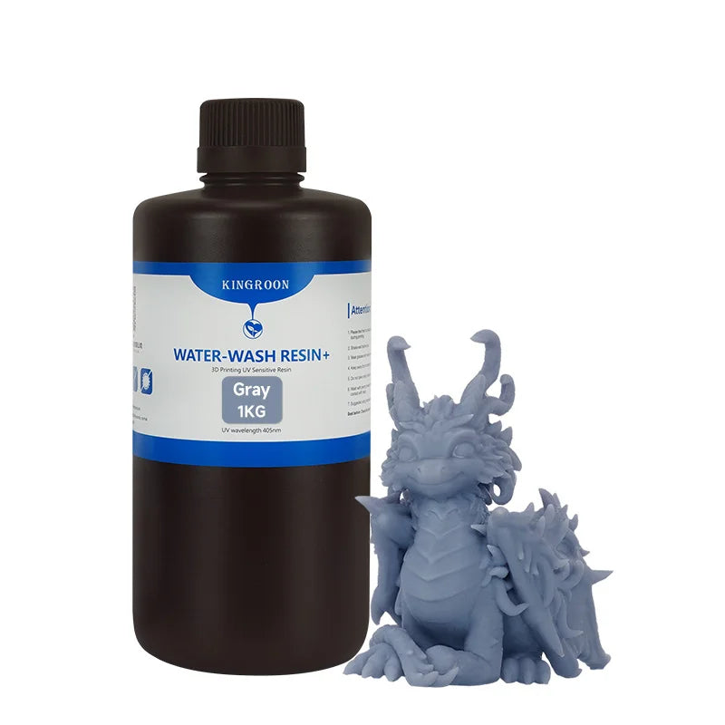 2026 NEW Water-Washable 3D Standard Photopolymer Resin Low Odor Low Viscosity LCD 3D Printing Resin for LCD 3D Printer