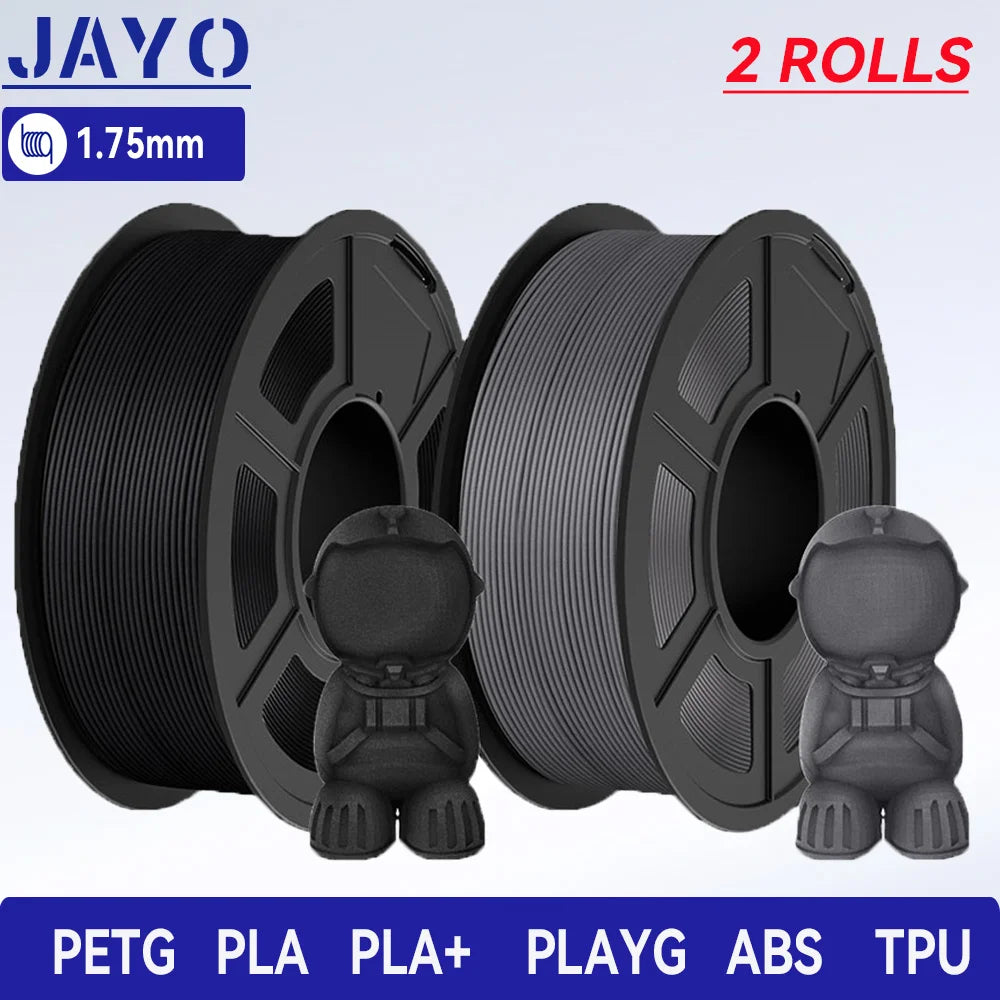 JAYO 3D Printer PLA/PETG/PLA+ /PLA META /SILK/ASB/TPU  Filament 1.75mm 2Roll 1.1KG/0.65KG 3D Printer Filament for 3D Printer
