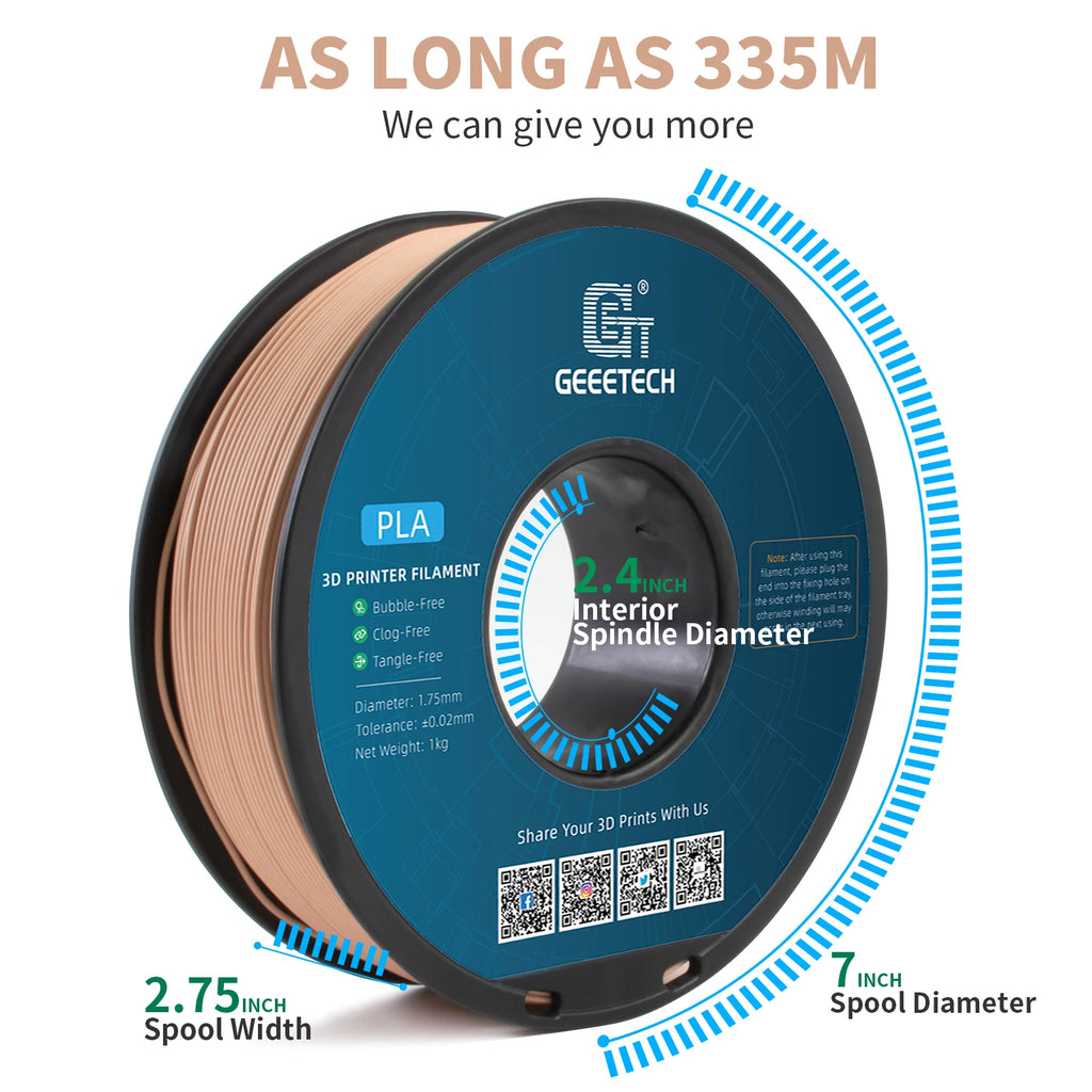 Geeetech 3d printer Filament Matte PLA Plastic 1kg 1.75mm,Tangle-Free, 3d printing consumables, vacuum packaging,fast shipping